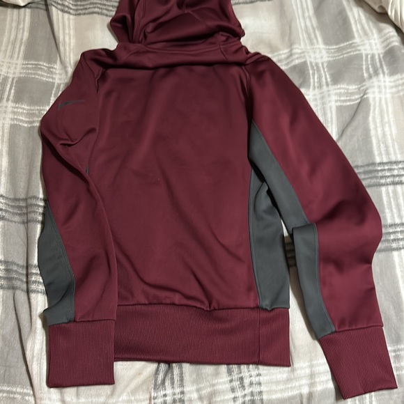 Maroon and Gray full zip Nike jacket - Picture 5 of 5